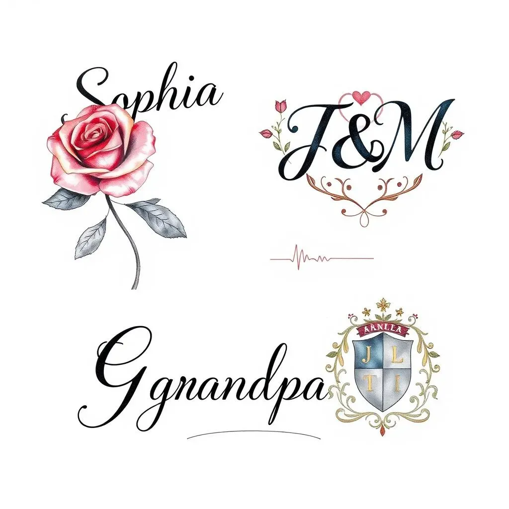 Meaningful Name Tattoo Designs: Honoring Loved Ones