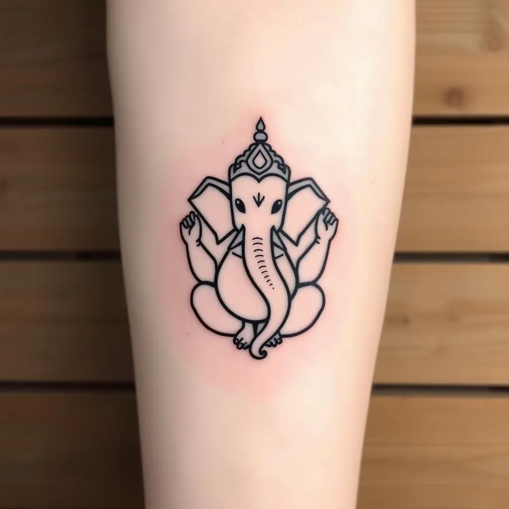 Minimalist Ganesh Tattoo Ideas for Subtle Ink