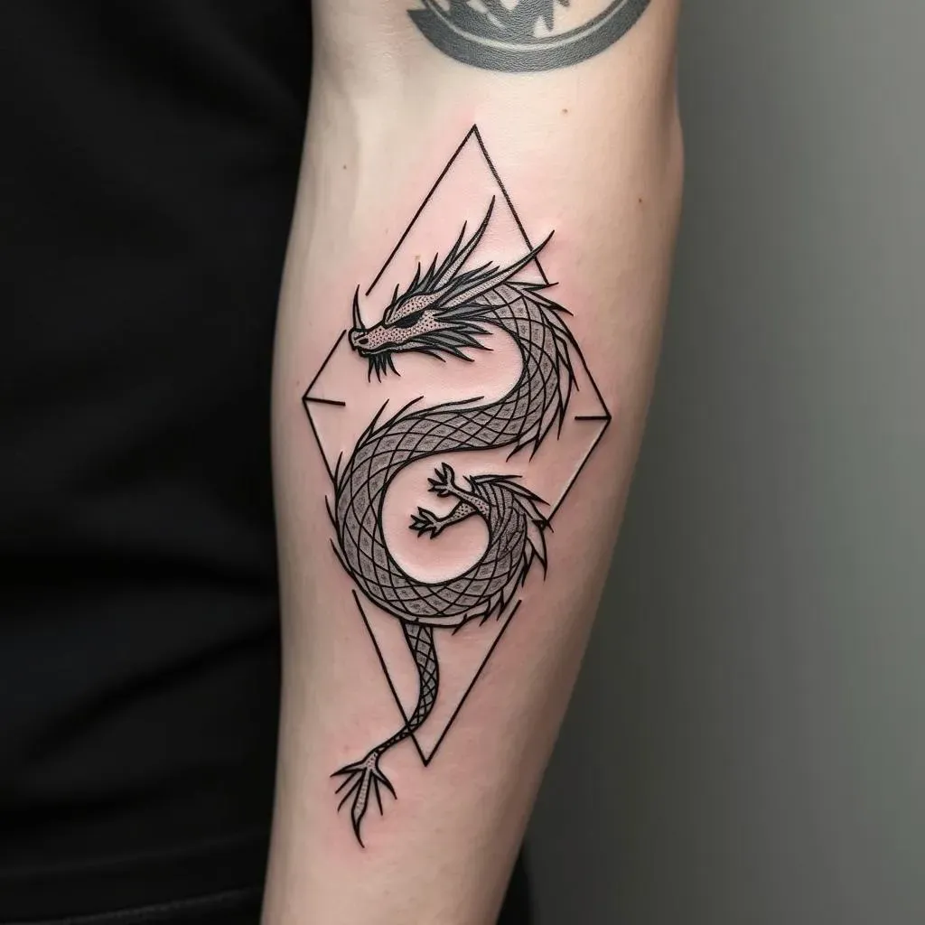 Modern Dragon Tattoo Designs for Men: Incorporating New Styles