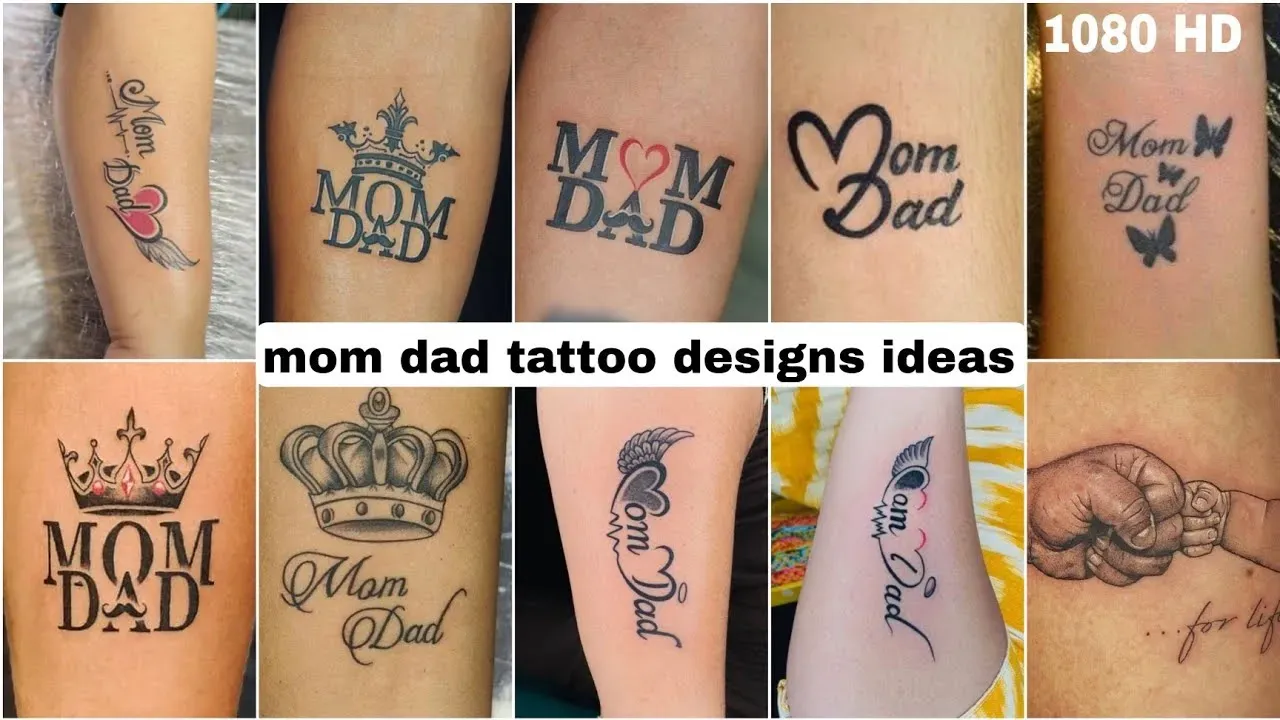 Unique mom dad tattoo designs: Find your ink