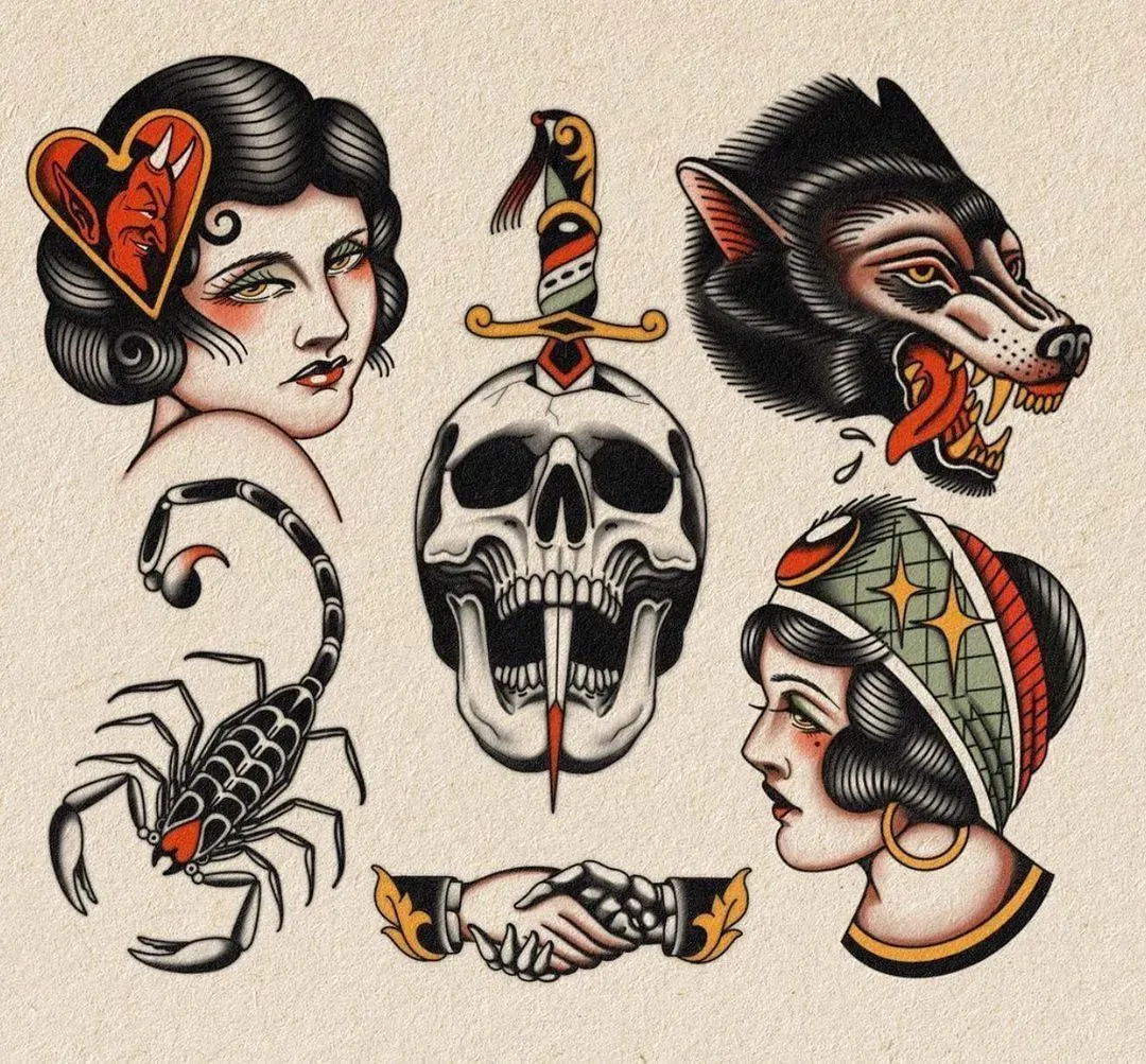 Essential Old School Tattoo Designs & Meanings