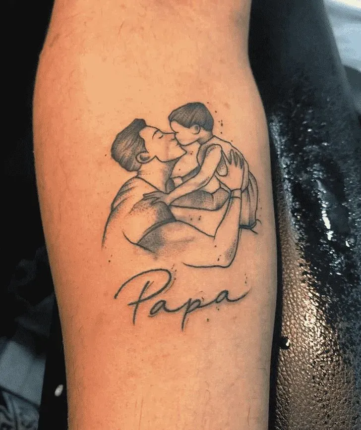 Heartwarming papa tattoo designs for your hero