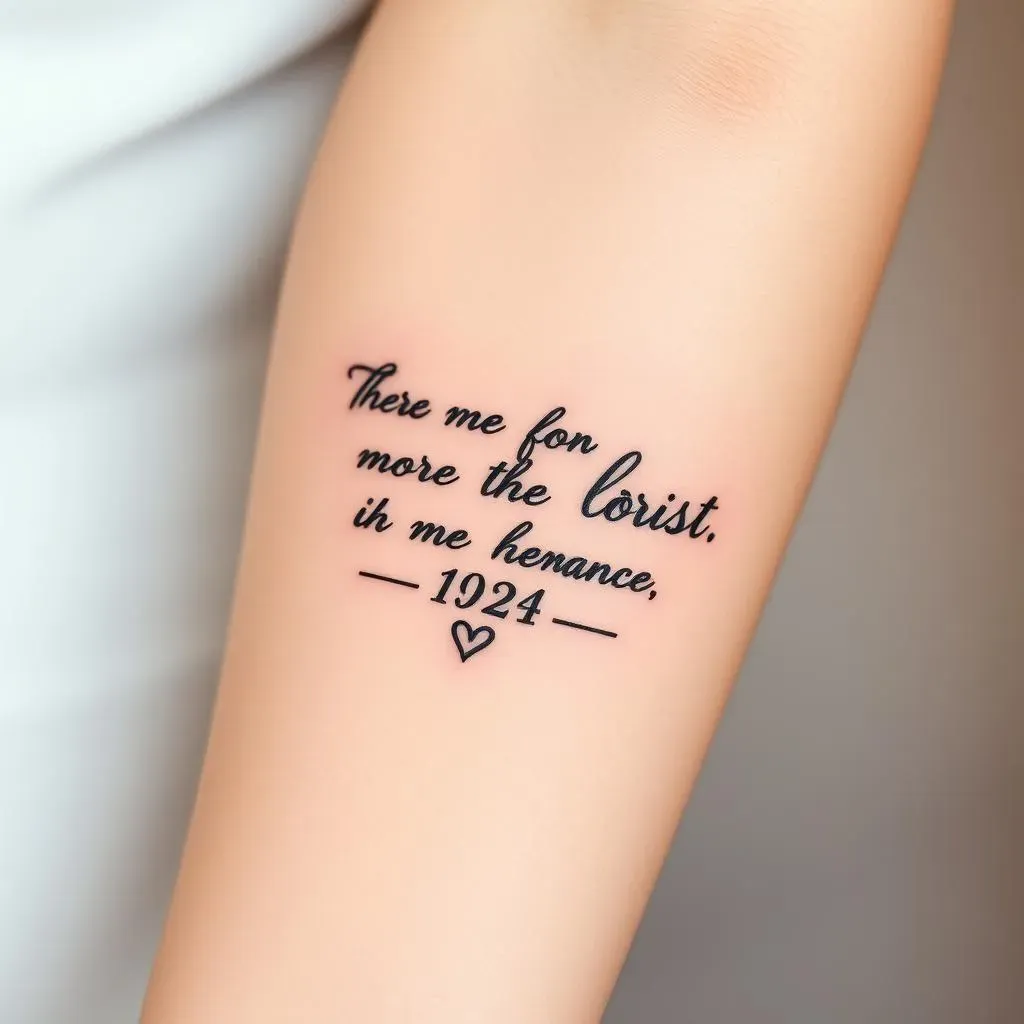 Personalizing Your Tattoo: Quotes, Dates, and More in Memory of Dad