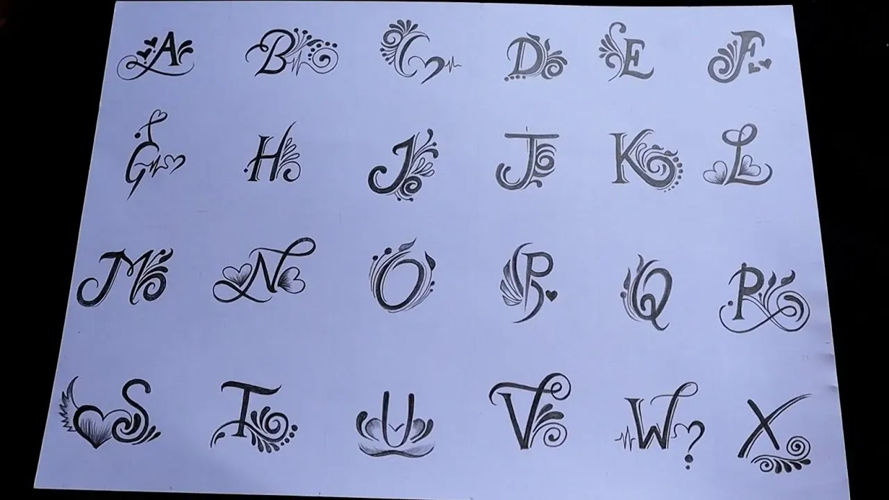 Picking the Perfect Tattoo Design Letter A to Z