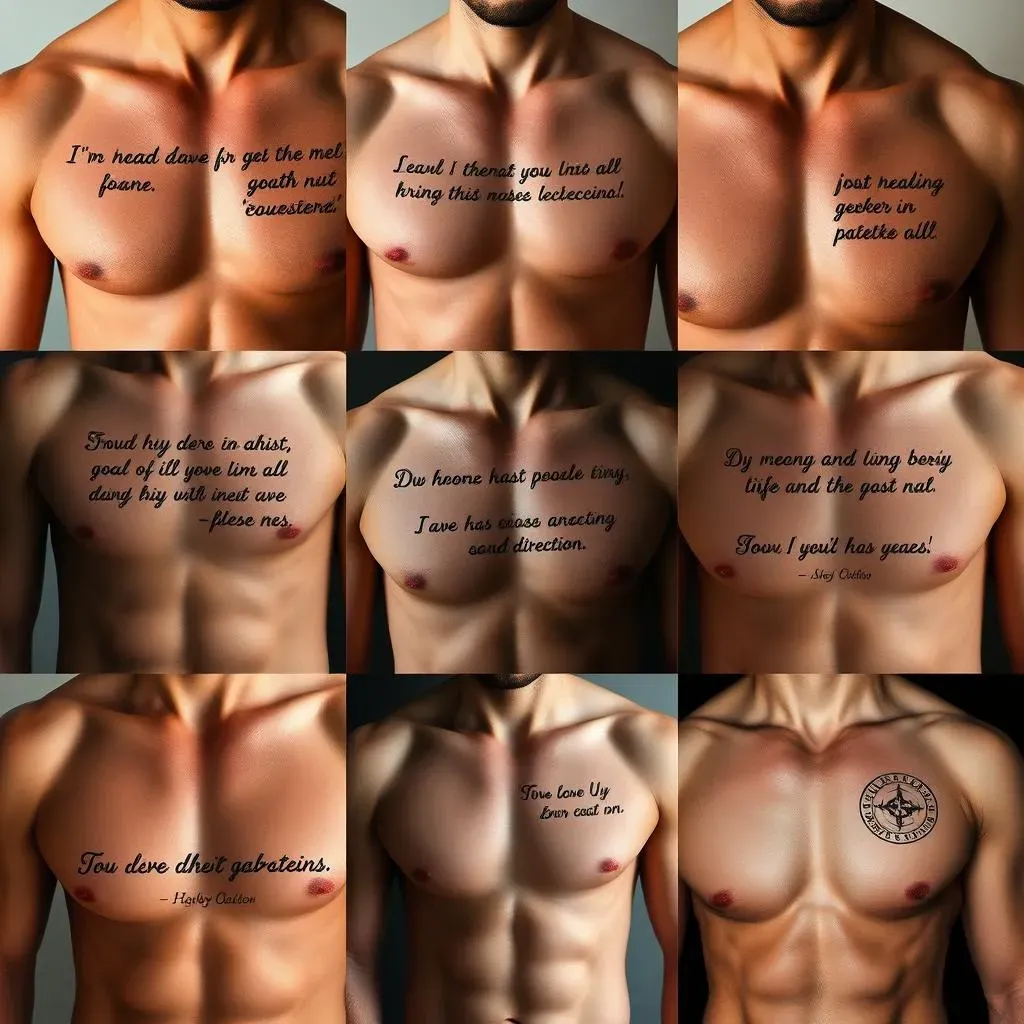 Placement and Design Ideas for Chest Quote Tattoos for Men