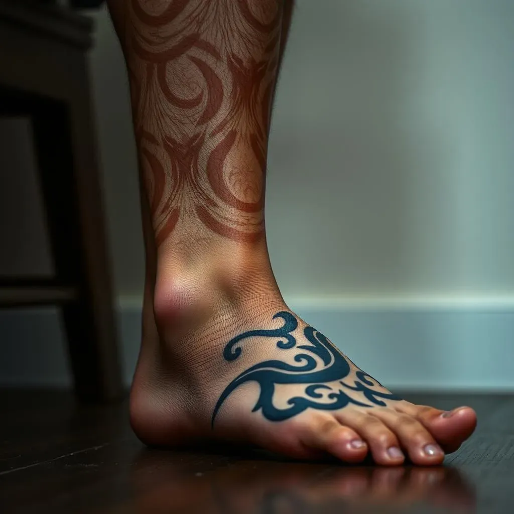 Placement and Size: Mastering Tribal Leg Tattoos for Men