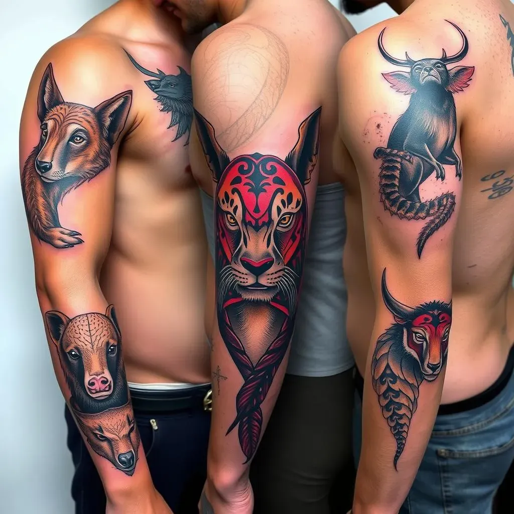 Placement and Style:  Animal Tattoo Designs for Men