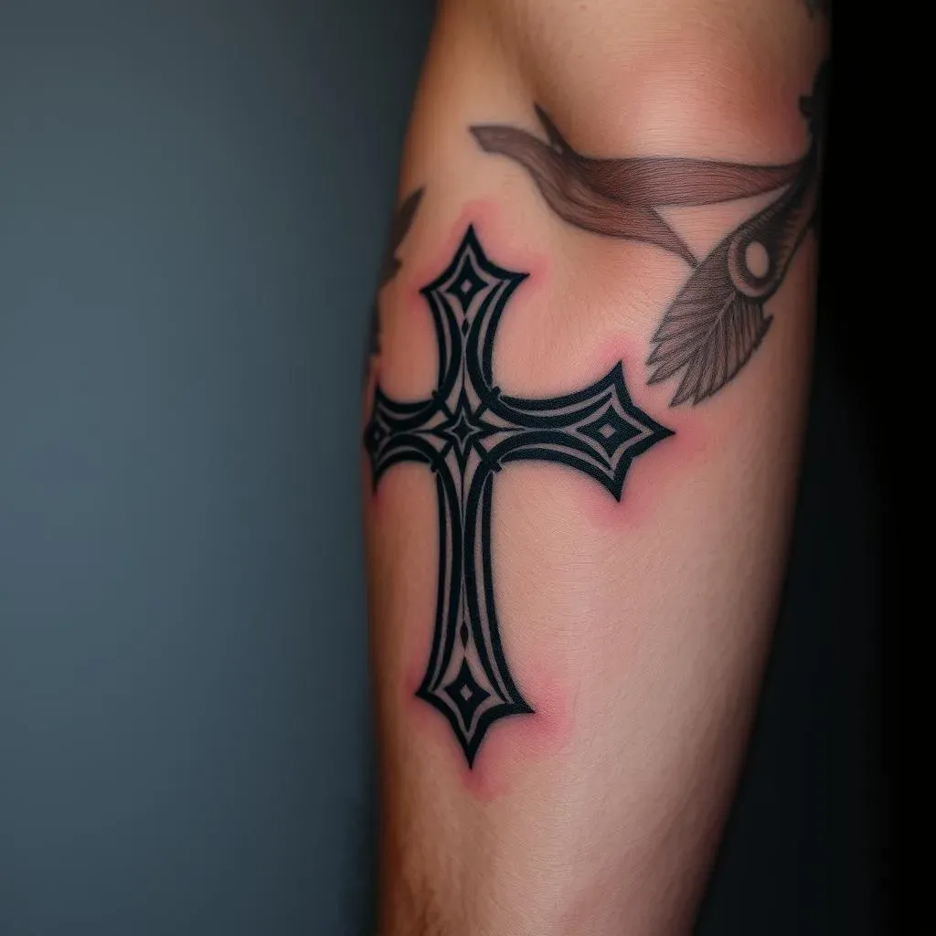 Placement and Style: Considerations for Intricate Cross Tattoos for Men