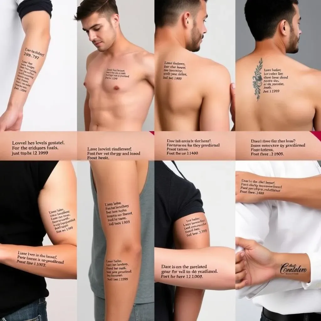 Placement and Style Considerations for Men's Bible Verse Tattoos