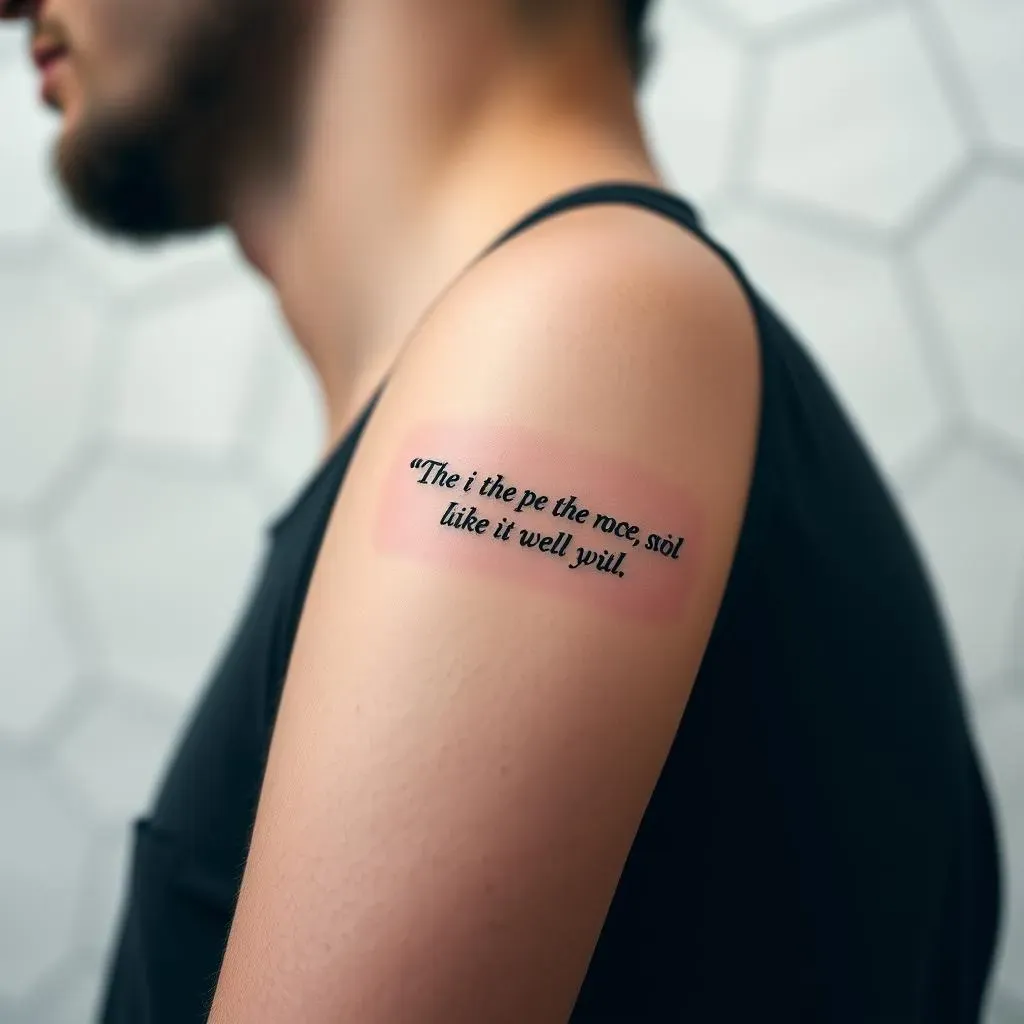 Placement and Style Ideas for Short Quote Tattoos for Men