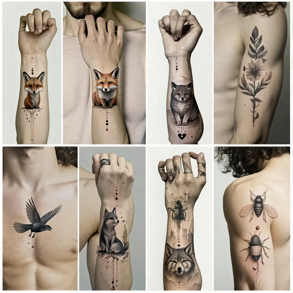 Placement and Style Ideas for Small Animal Tattoos for Men