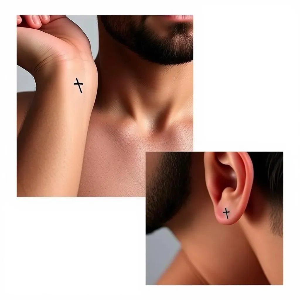 Placement and Style Ideas for Small Cross Tattoos for Men