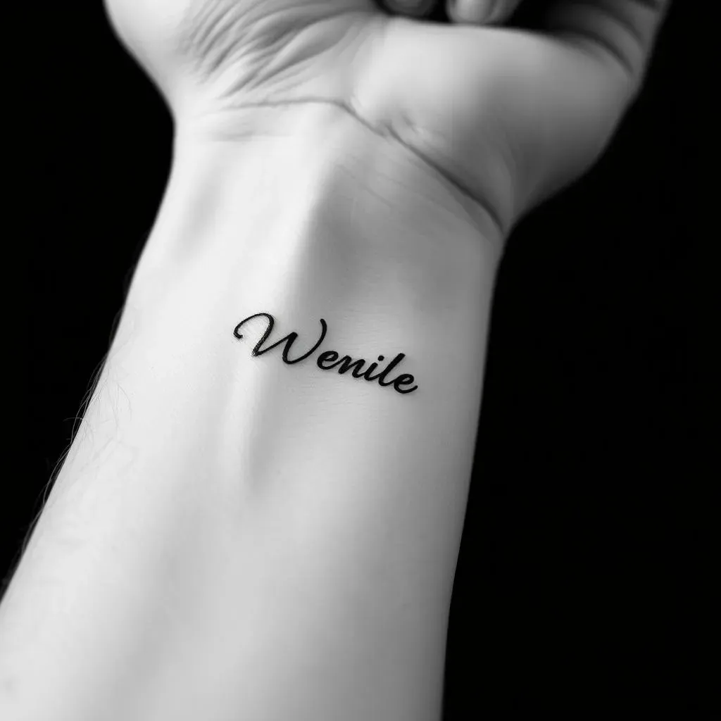 Placement Ideas for Small Wife Name Tattoos: Subtle and Stylish