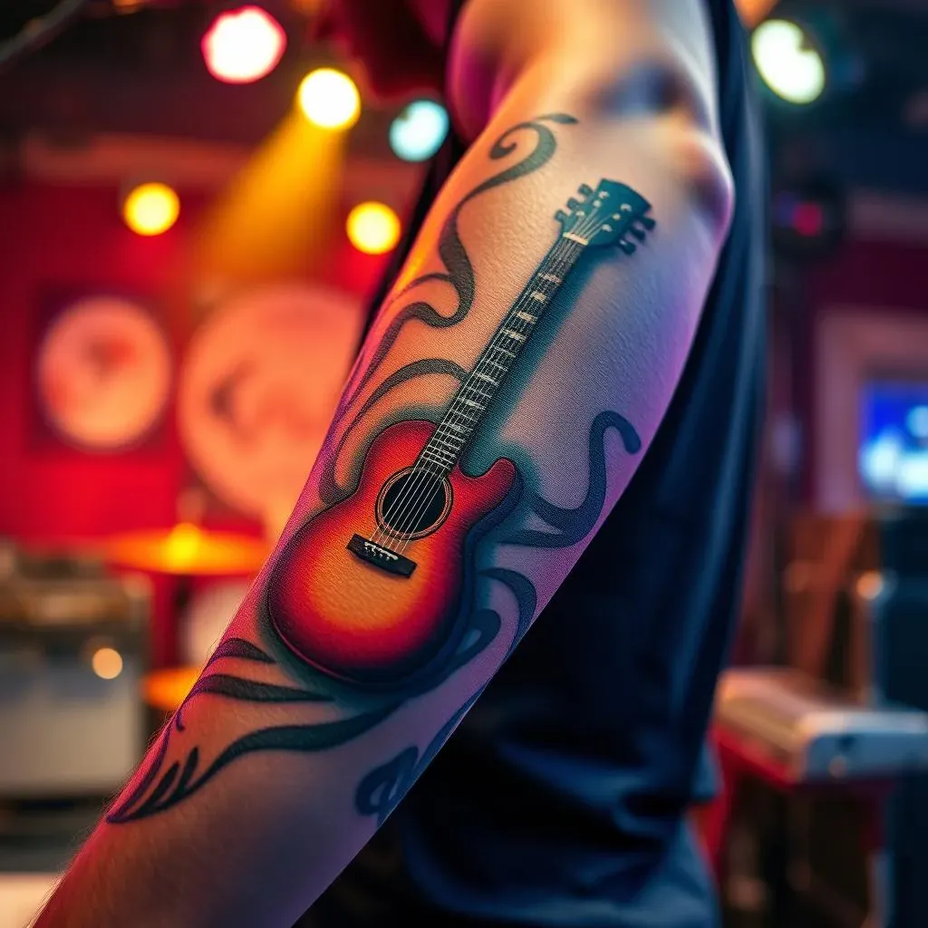 Placement Matters: Forearm, Arm, and Sleeve Guitar Tattoo Designs
