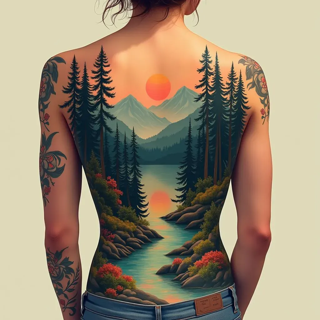 Placement, Size, and Aftercare Tips for Your Nature Back Tattoo