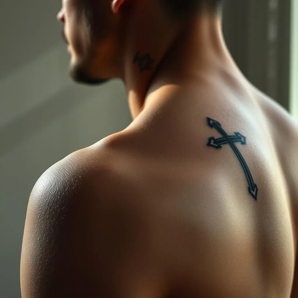 Popular Cross Tattoo Styles for Men's Shoulders