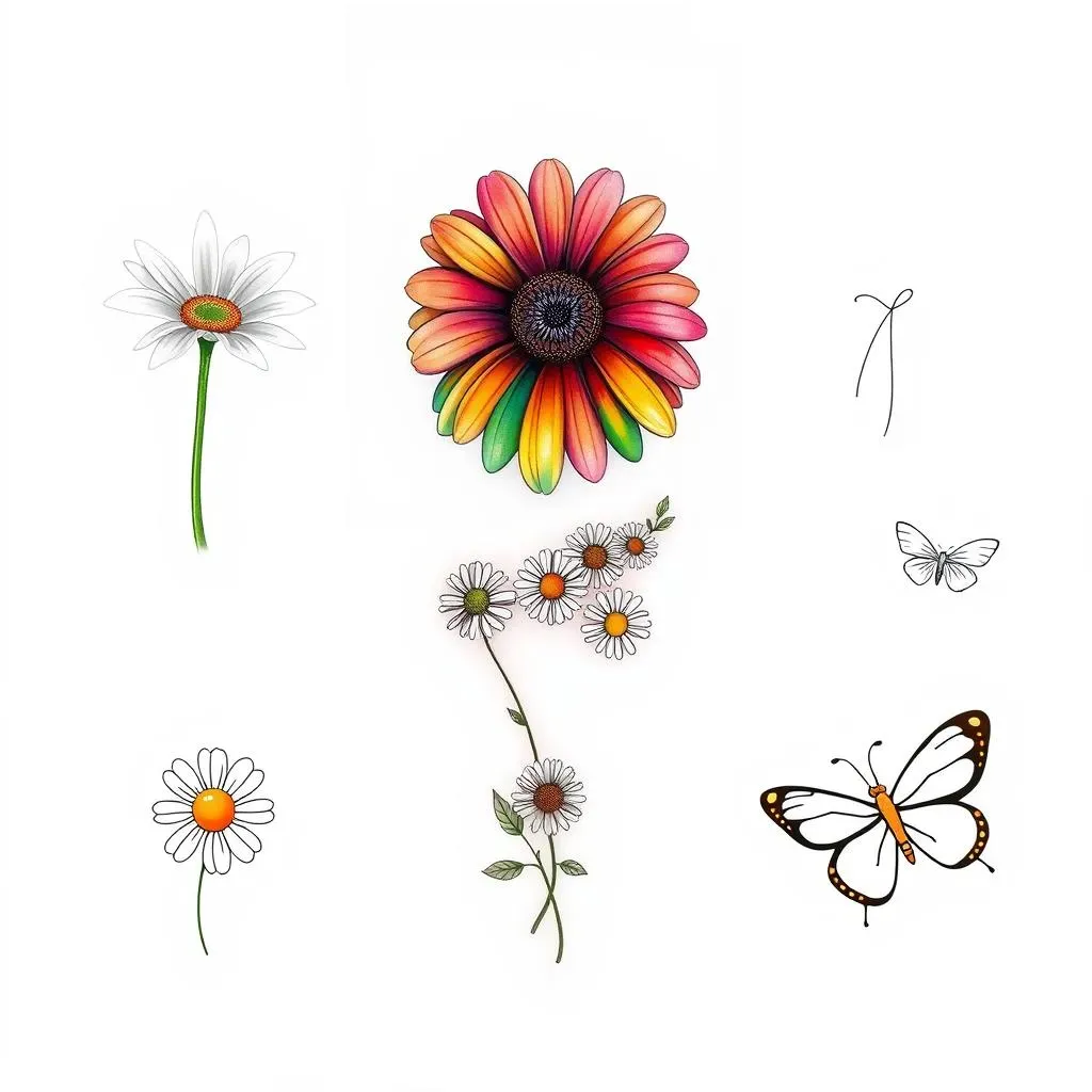 Popular Daisy Tattoo Designs and Their Meanings