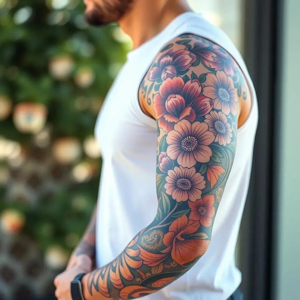 Popular Floral Sleeve Tattoo Styles for Men