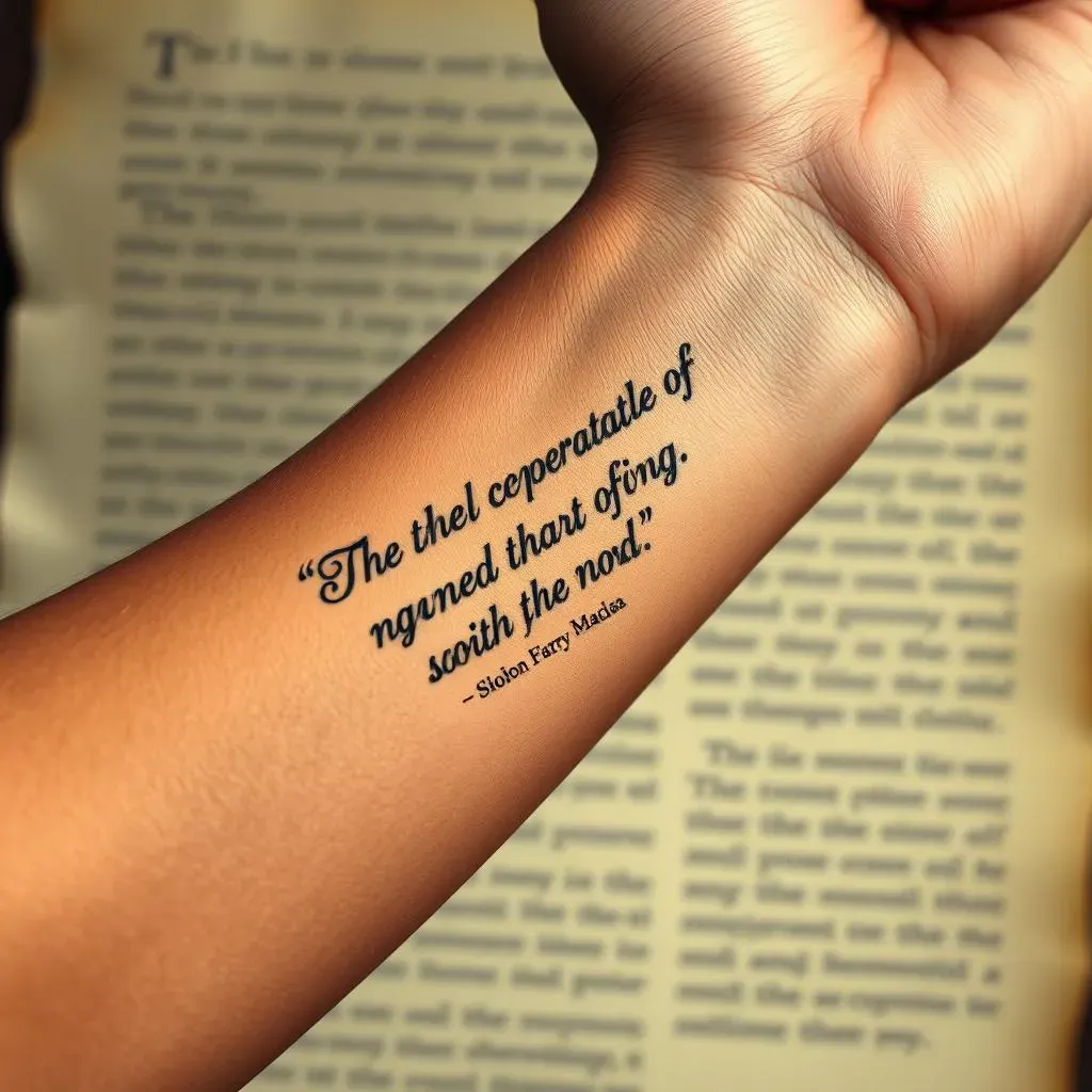 Popular Literary Quote Tattoo Ideas for Men