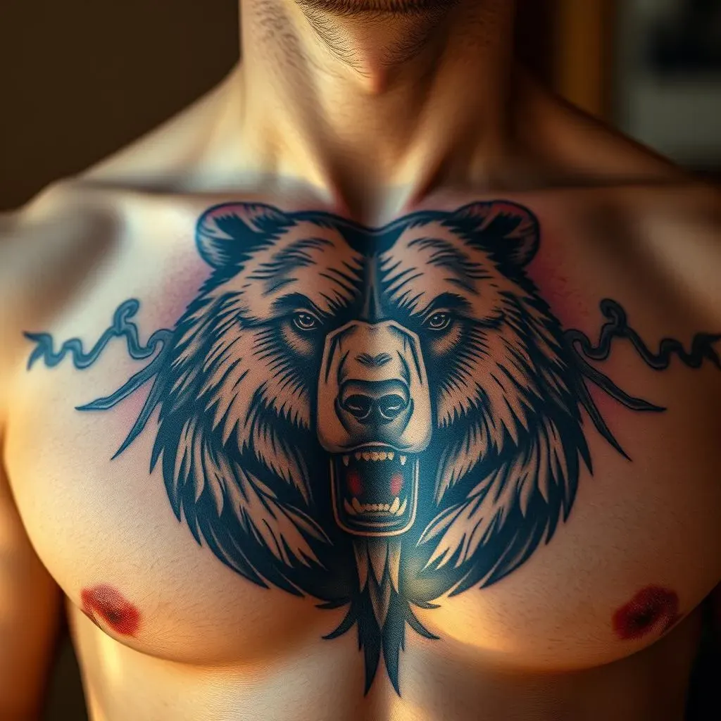 Popular Nature Chest Tattoo Designs for Men