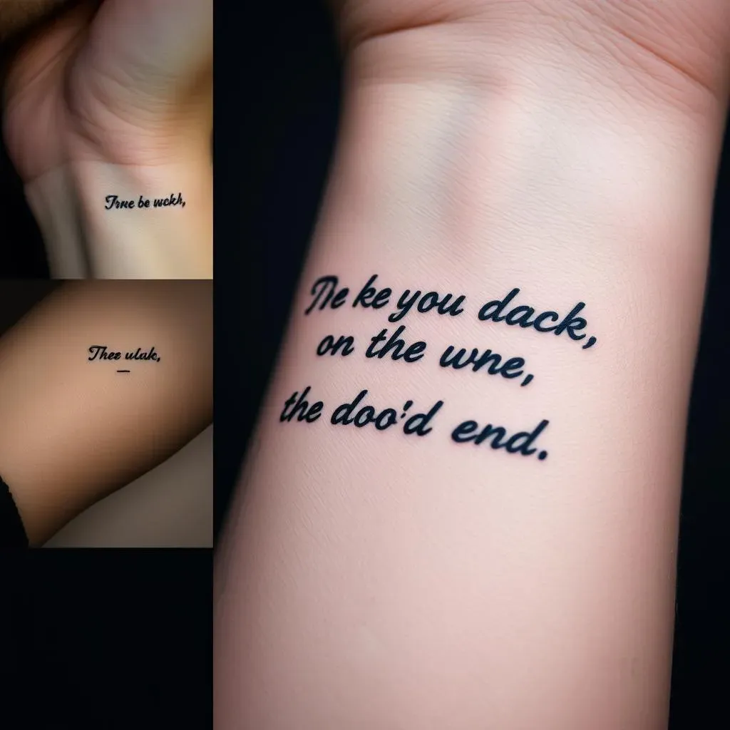 Popular Placement Ideas for Small Quote Tattoos for Men