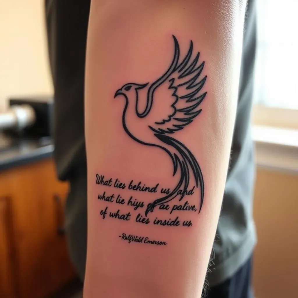 Popular Quote Tattoo Designs for Men About Pain and Healing