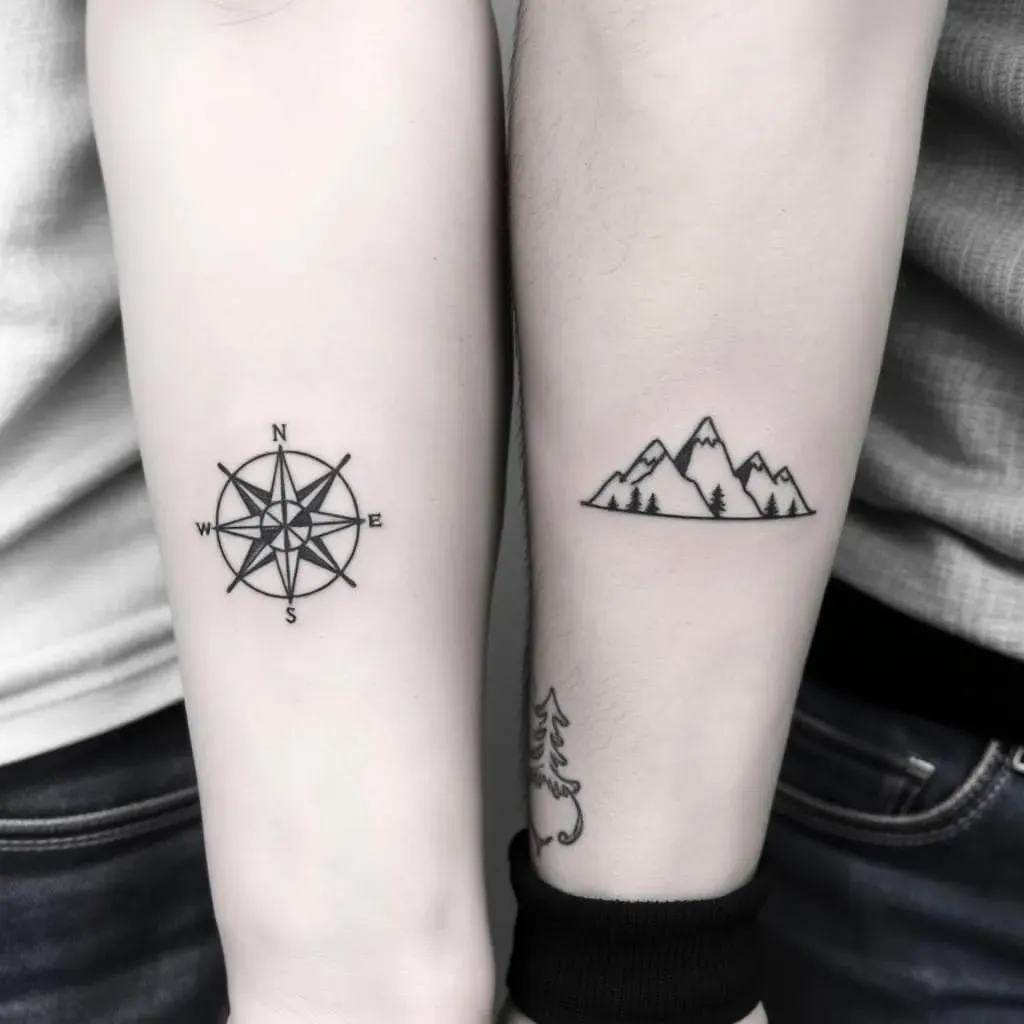 Popular Small Matching Tattoo Ideas for Men