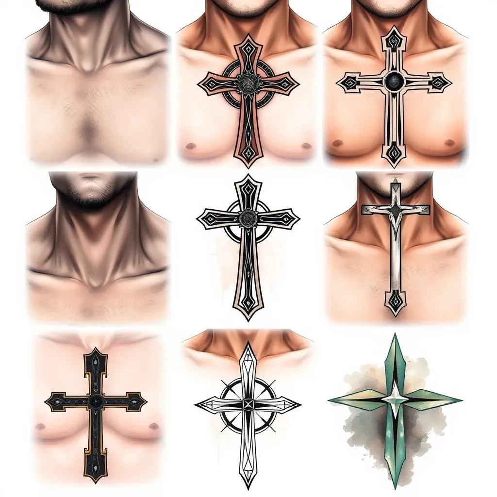 Popular Styles of Religious Cross Tattoos for Men