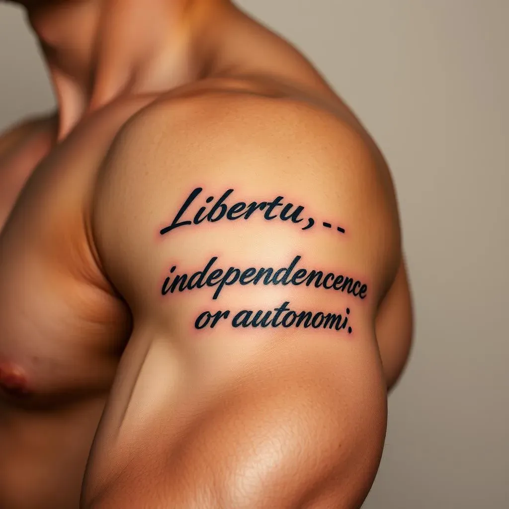 Quote Tattoos for Men About Freedom: Aftercare and Maintenance