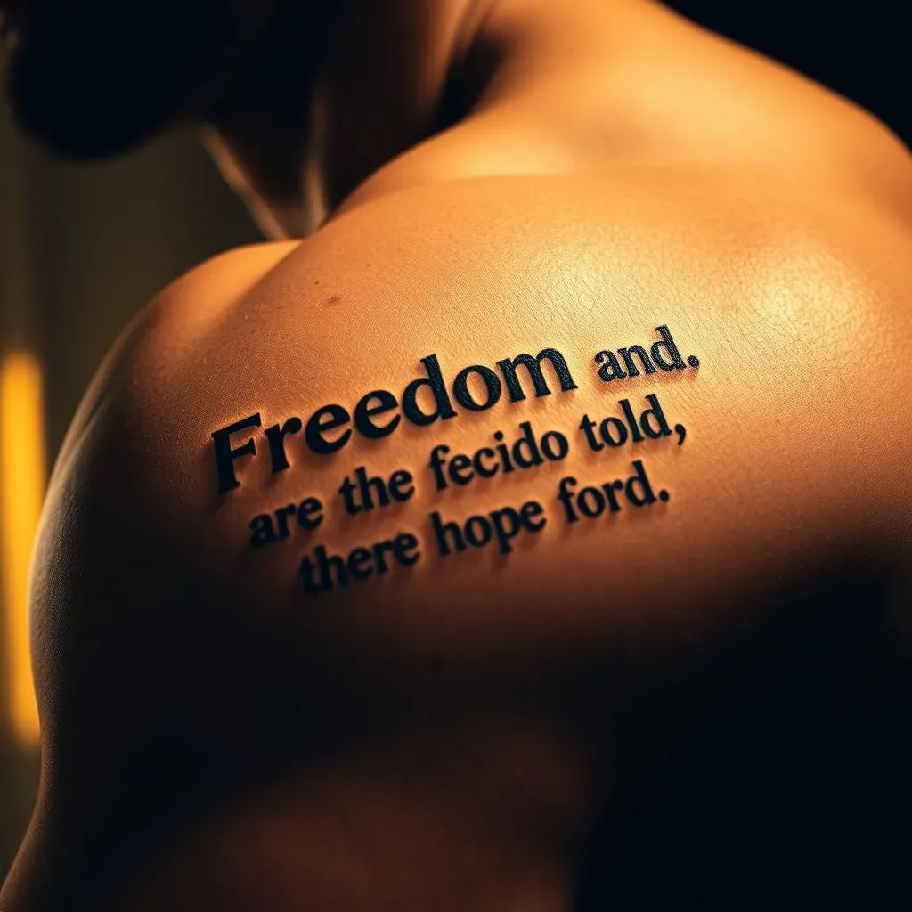 Ultimate Quote Tattoos for Men About Freedom