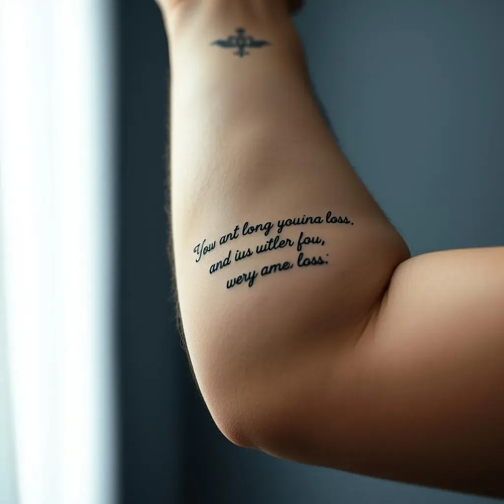 Ultimate Quote Tattoos for Men About Loss