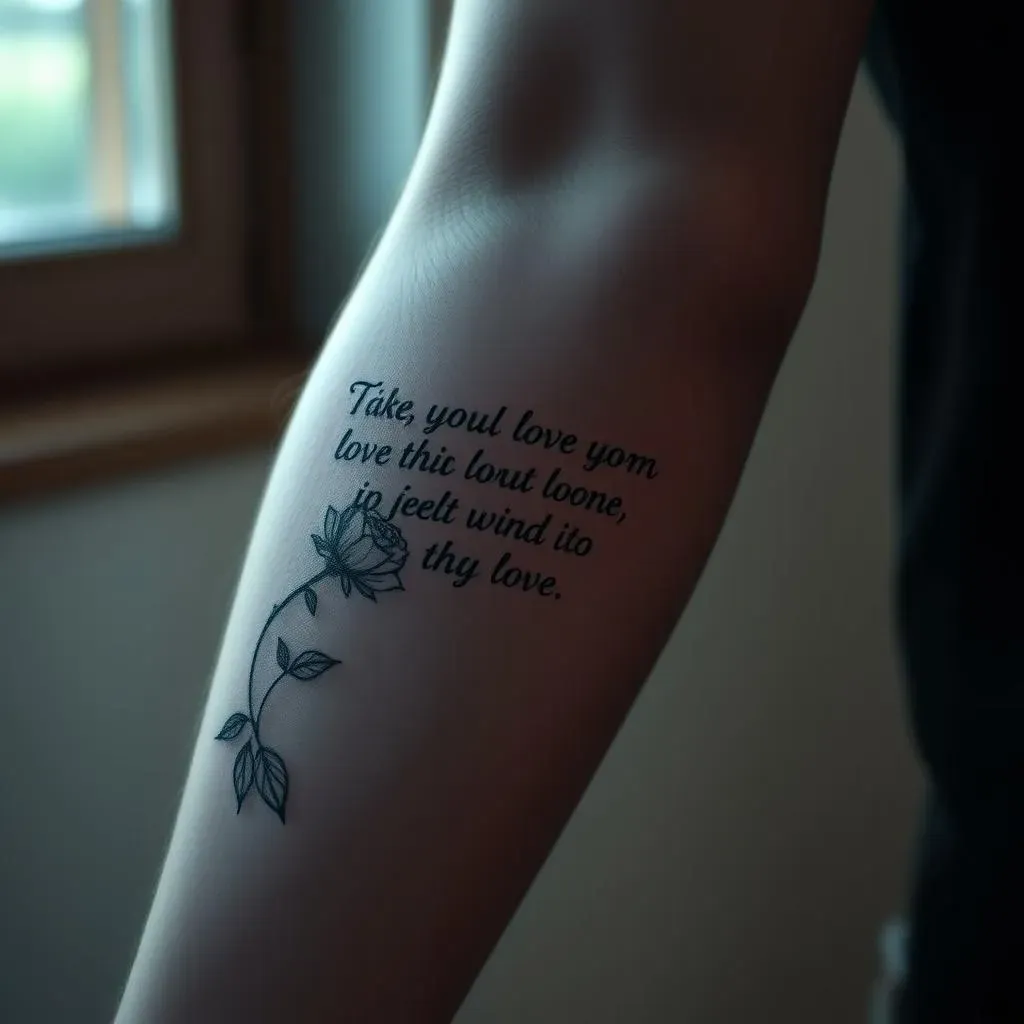 Ultimate Guide: Quote Tattoos for Men About Love