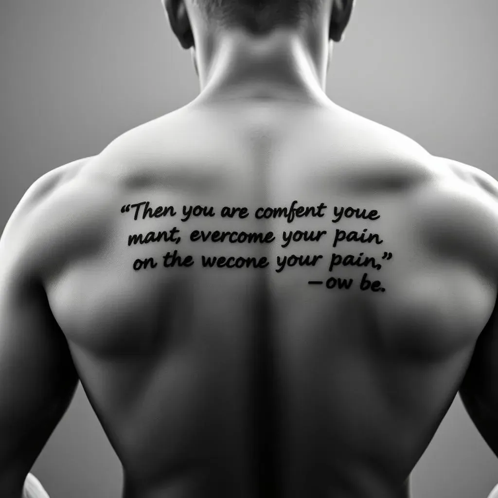 Ultimate Guide: Quote Tattoos for Men About Pain