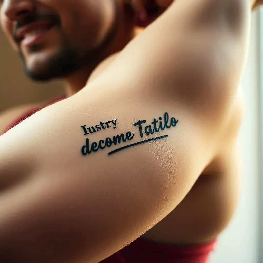 Ultimate Guide: Quote Tattoos for Men Arm