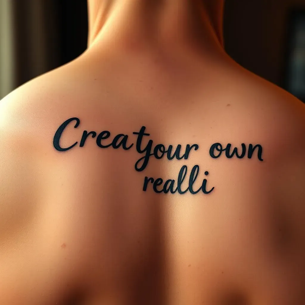 Ultimate Guide: Quote Tattoos for Men Back