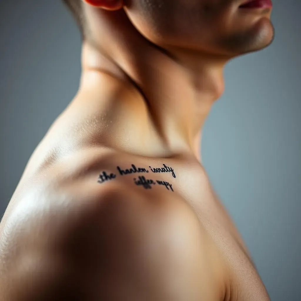 Ultimate Guide: Quote Tattoos for Men Shoulder