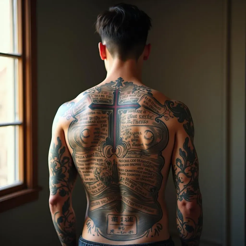 Ultimate Religious Back Tattoos for Men