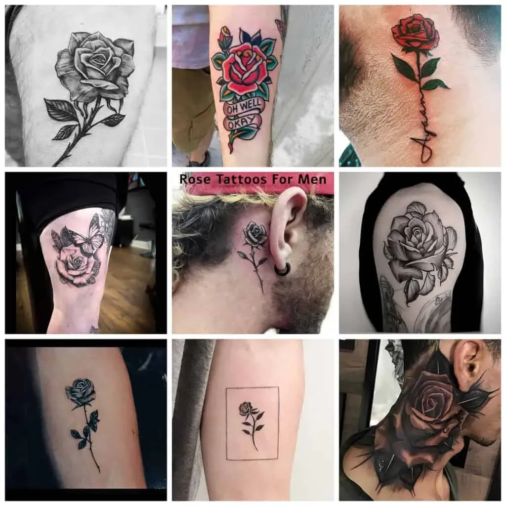 Awesome rose tattoo designs for guys: 35 Cool Ideas