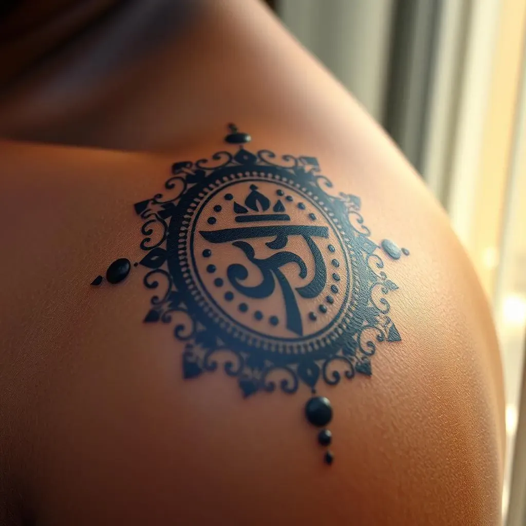 Script and Dotwork: Styles for Your Hindu Tattoo Designs