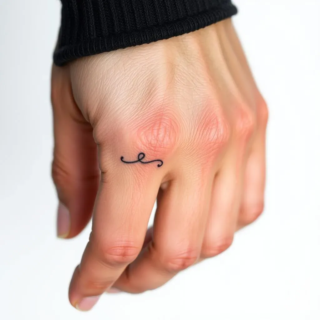 Simple & Minimalist Finger Tattoos for Men