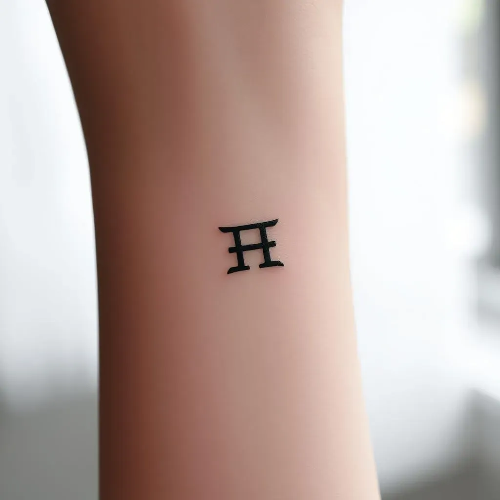 Small and Simple Gemini Tattoo Designs for Minimalists