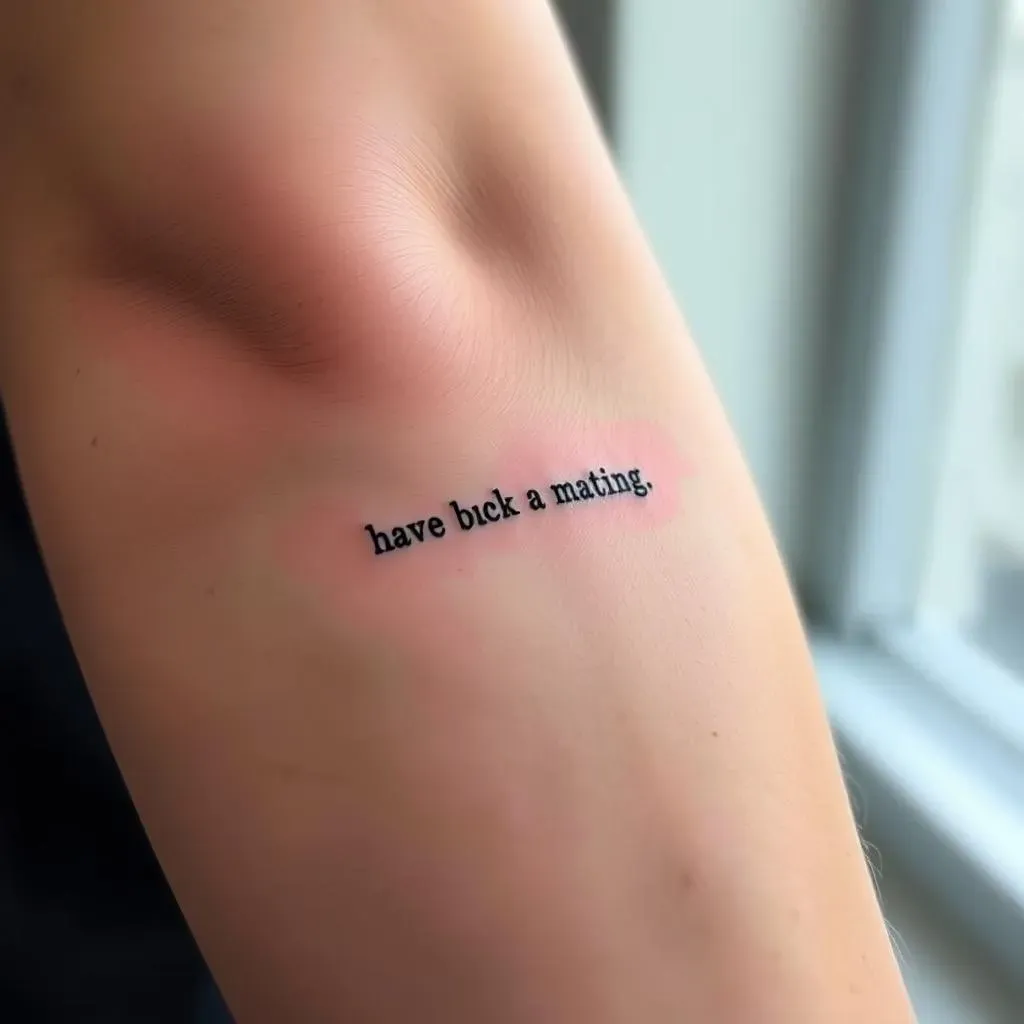 Ultimate Guide: Small Quote Tattoos for Men