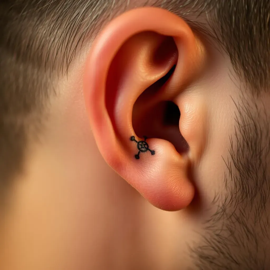 Ultimate Small Tattoo Ideas for Men Behind Ear