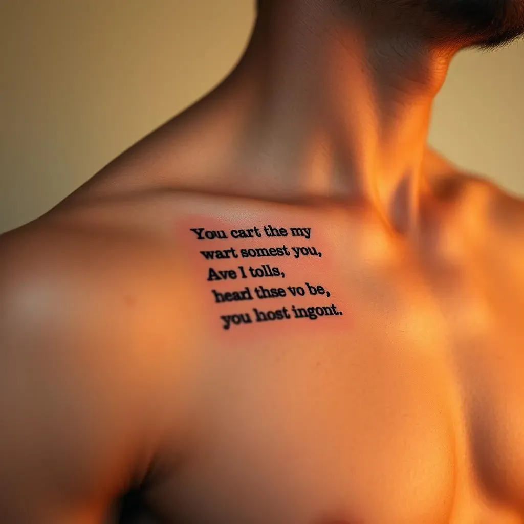 Ultimate Song Lyric Tattoos for Men