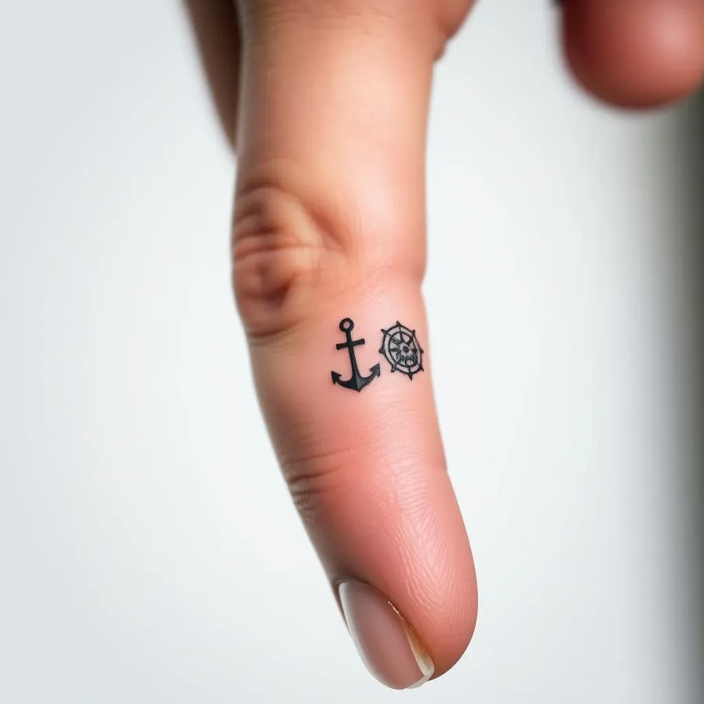 Symbolic Small Finger Tattoos for Men