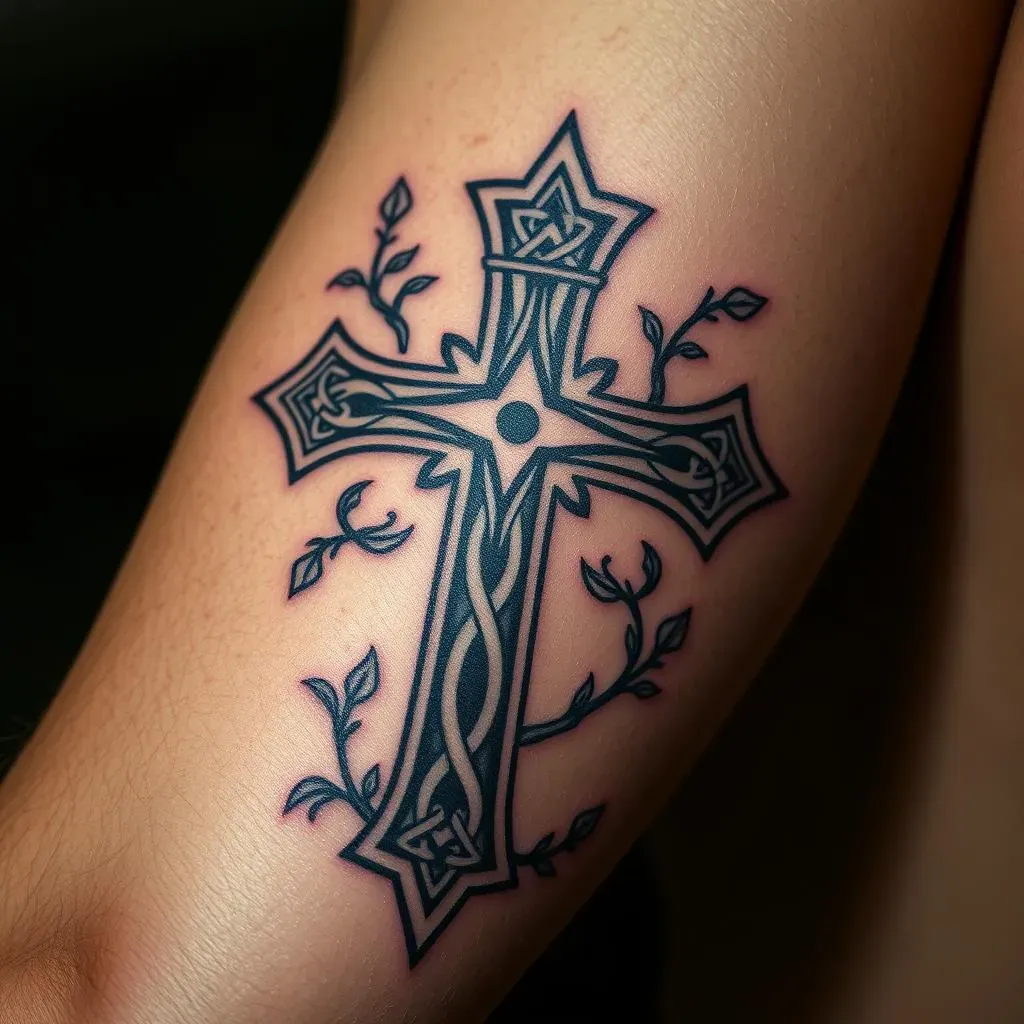 Symbolism and Meaning in Intricate Cross Tattoos for Men