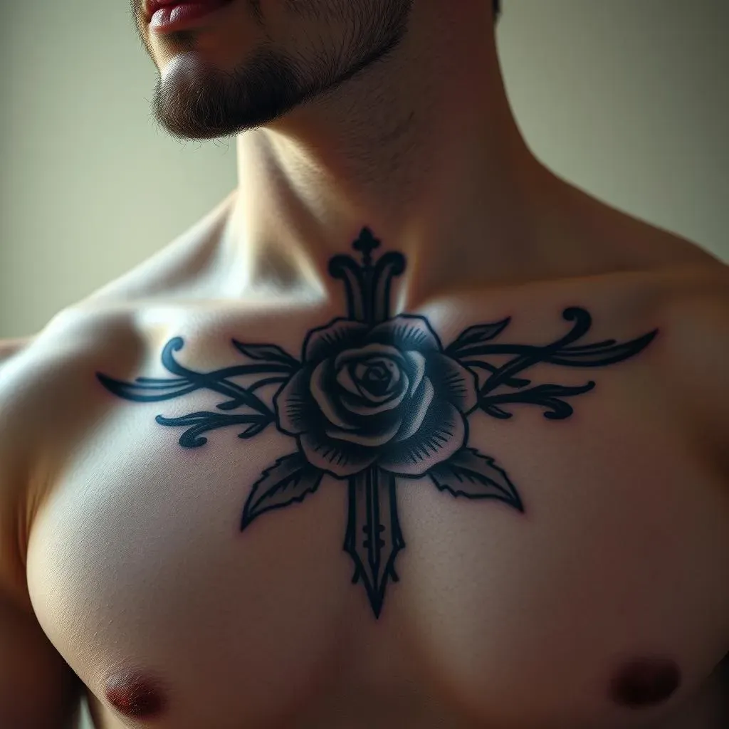 Symbolism of Cross and Rose Tattoos for Men