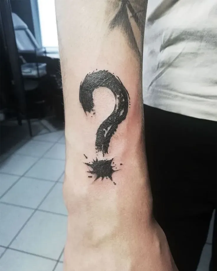 Uncover Deep tattoo designs question mark Meanings
