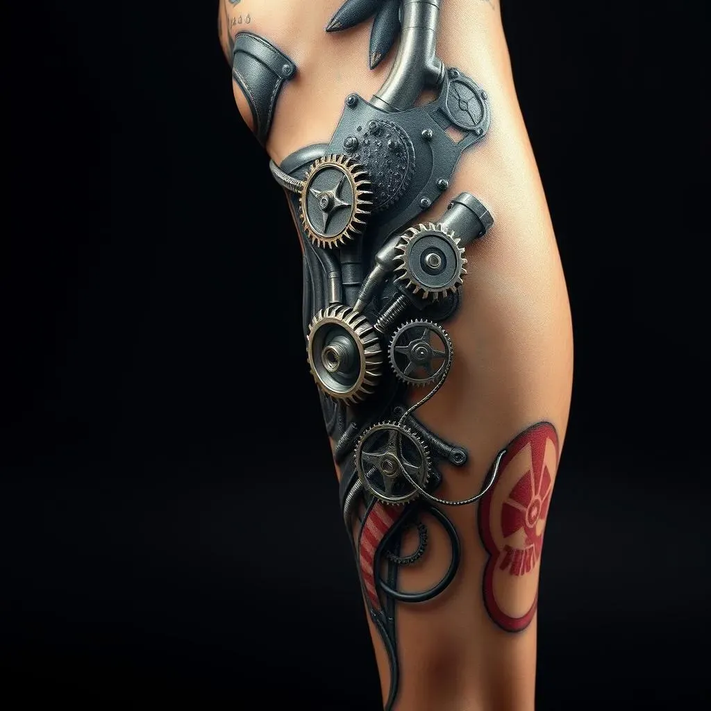 The Art of Biomechanical Leg Tattoos: Styles and Techniques