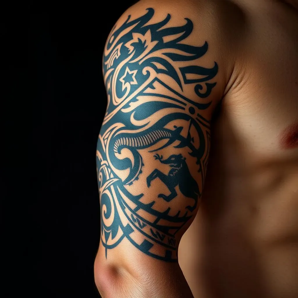 The History and Symbolism of Tribal Sleeve Tattoos for Men